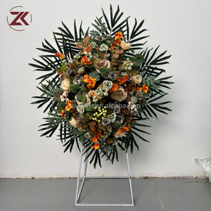 Arreglos Florales para Ataúdes Funerarios ZKAI, <span class=keywords><strong>Flores</strong></span> Artificiales Realistas para Condolencias, Tributo, Decoración del Hogar, Interior - Product Image 4