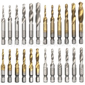 Jeu de tarauds en acier rapide Mr Drill, métriques 6 mm, plaqués titane, pour perceuse à acier - Product Image 5