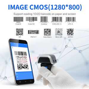 Xincode Máy Quét Mã Vạch Vòng GT-S112B không dây có thể đeo ngón tay máy quét mã <span class=keywords><strong>qr</strong></span> kho Máy đọc mã vạch di động máy quét 2D - Product Image 2