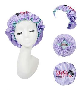 High Quality Factory Selling <b>Silk</b> Bonnet With Custom Logo Reversible Sleep Cap Bonnets and Satin Hair <b>Wraps</b> - Product Image 3