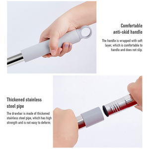 Ensemble de serpillière magique à essorage mains libres, type essorage par rotation, en microfibre, avec panier plat en plastique, <span class=keywords><strong>pour</strong></span> nettoyage humide et sec de la maison - Product Image 6