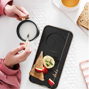 แก้วมัคเซรามิกสีขาว,แก้วกาแฟเซรามิกและจานรองสินค้ามาใหม่ตามสั่งสำหรับใช้ในบ้าน - Product Image 6