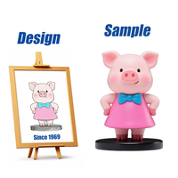 Shengye usine dessin animé résine jouet Figure Statues petits animaux cochon ornements cadeaux d'anniversaire décoration de bureau figurines d'action
