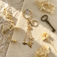 Porte-clés Sirène Dorée, Coquillage, Étoile de Mer, Breloque de Sac, Pendentif Nœud Étoile, Fermoir Mousqueton, Anneau de Clés, Bijou Tendance, Cadeau pour Femme