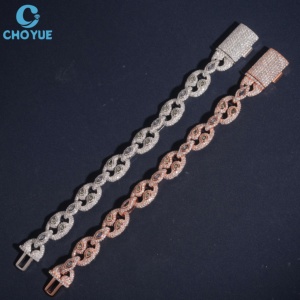 Eyes - Cadena Cubana de Lujo para Mujer, Chapada en Rodio, Certificada por GRA, Plata 925, Antideslustre, Joyería al por Mayor para Fiestas - Product Image 3