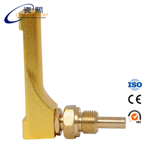 Thermomètre en verre V-Line, jauge mécanique, boîtier en aluminium 90 °   Jauge de température à liquide pour moteur diesel marin V-Line - Product Image 1