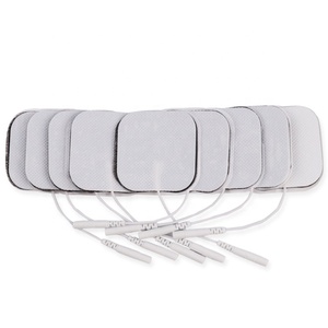 Bantalan elektroda ECG bantalan Gel pijat denyut nadi Digital Stimulator Stimulator pijat <span class=keywords><strong>Tens</strong></span> elektroda Ems tipe persegi - Product Image 1