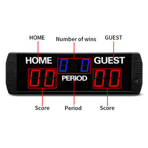 YIZHI Marcador Digital LED Grande Portátil de Baloncesto Profesional, Tablero de Puntuación de Tenis y Pádel con Control Remoto de Reloj de Pulsera - Product Image 4