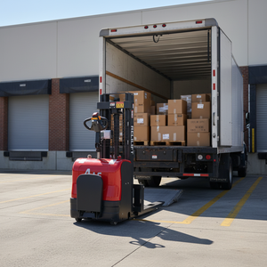 इलेक्ट्रिक स्टेकर 1.5टन सरल संरचना को भागों के गोदाम संचालन उपकरण इलेक्ट्रिक स्टेकर के लिए आसान पहुंच - Product Image 2