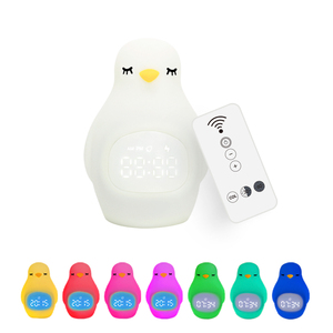 Reloj despertador con luz LED Digital <span class=keywords><strong>para</strong></span> <span class=keywords><strong>bebés</strong></span> y niños, dispositivo con luz verde y alarma de entrenamiento de sueño y noche nocturna - Product Image 2