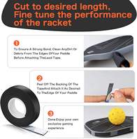 Bande de tungstène pour pickleball, personnalisable avec logo, contrepoids de bord, longueur 60 pouces, largeur 1/2 pouce, poids 0,5 g