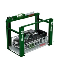 Système de levage de stationnement de voiture hydraulique, ascenseur vertical avec conception à quatre poteaux pour garage