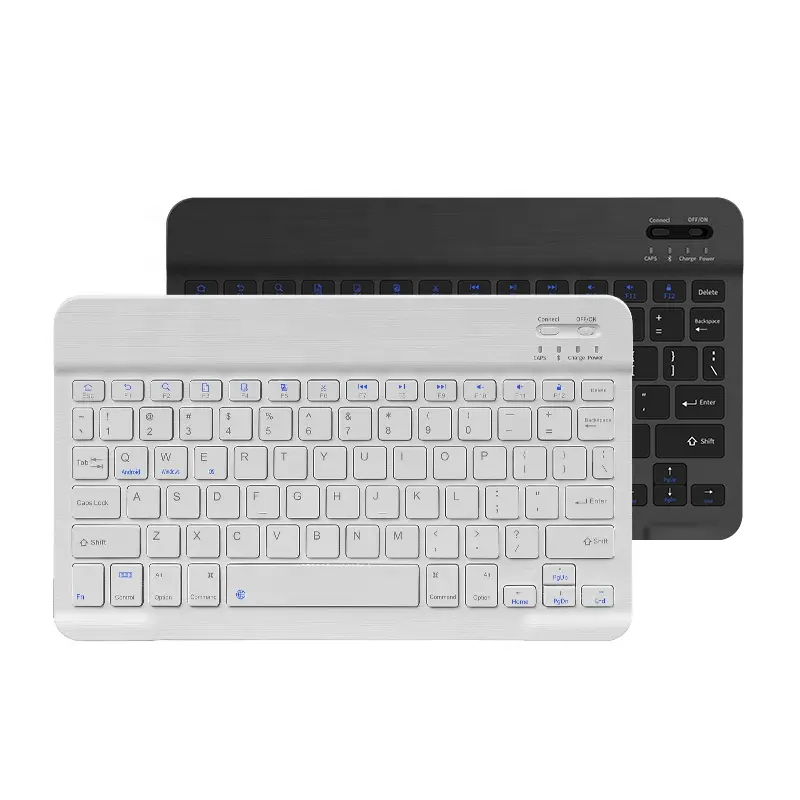 Miniteclado inalámbrico BT para tableta, teclado español recargable y ratón, ipad para teléfono móvil y portátil