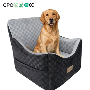 Siège de <span class=keywords><strong>voiture</strong></span> pour chien lavable, imperméable, antidérapant, en Oxford, avec laisse de sécurité, housse amovible pour chiens de petite et moyenne taille, SUV - Product Image 1