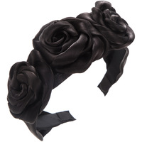 Gros Tissu Rose Fleur Bandeau Bandeaux Élastiques Cheveux Cerceaux Mode Cheveux Accessoires pour Femmes