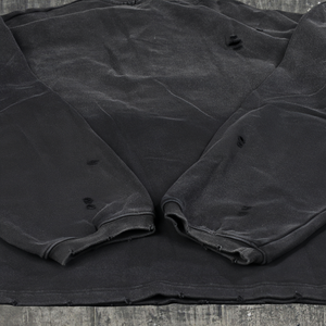 Sweat-shirt pour homme à col montant personnalisé, 100% coton, coupe ample, manches longues, avec lavage à l'acide anti-boulochage - Product Image 3