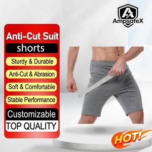 Pantalones Cortos de Seguridad Anticorte AmpsafeX Grado 5 al por Mayor, Pantalones de Autodefensa de Alta Resistencia, Resistentes al Calor 800C, Ajuste Delgado, Directo de Fábrica - Product Image 1