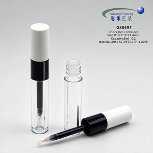 Tube vide <span class=keywords><strong>de</strong></span> luxe 3 ml à double embout pour correcteur et <span class=keywords><strong>fond</strong></span> <span class=keywords><strong>de</strong></span> <span class=keywords><strong>teint</strong></span> liquide, avec logo personnalisé, emballage cosmétique liquide - Product Image 1