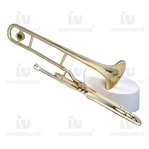 Trombón plano B de rendimiento profesional, Trompeta dorada lacada <span class=keywords><strong>para</strong></span> <span class=keywords><strong>principiantes</strong></span>, tono BB y EB de latón - Product Image 4