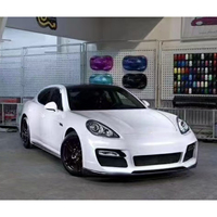 Kit carrosserie V Style en FRP pour Porsche Panamera 970 2010-2013 : Lame de pare-chocs avant, jupes latérales, diffuseur de pare-chocs arrière, spoiler