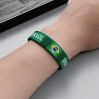 Bracelet tressé en cordon gaufré pour supporter de l'équipe nationale 2026, article promotionnel, petit cadeau, marque Haonan