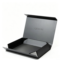 Coffret cadeau magnétique de luxe personnalisé, imperméable, avec sac en papier gaufré, logo UV, pelliculage mat
