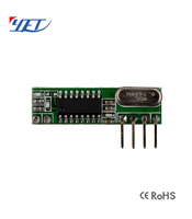 Serie de modulador receptor regenerativo YET205B 5V RF para controlador de abridor de puerta de interruptor de garaje inteligente