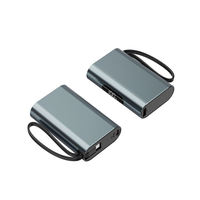 Batterie externe portable haute capacité 10000 mAh PD36W à charge rapide, coque en alliage d'aluminium, double câbles USB-C intégrés, chargeur – Offre Spéciale