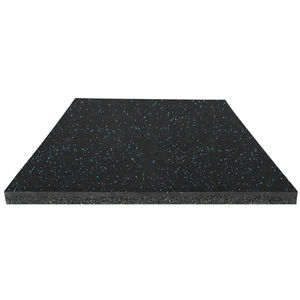 Oem 1000 X 1000 X 35mm Thick Full <strong>Black</strong> High Density Safety Mat For Gym Free Weights Zone Gym Rubber Flooring - Product Image 1