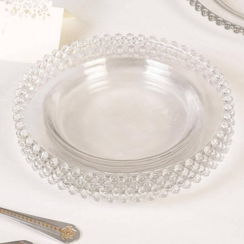 Clear Beaded Rim
