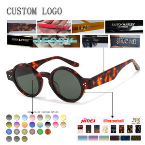 <b>Round</b> <b>Sunglasses</b> Tortoise Shell <b>Frame</b> Brown Lenses UV400 Protection Unisex Adult Retro Style Casual Wear - Product Image 2