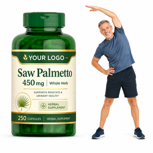 Suplemento de Bienestar Masculino ODM OEM de Última Tendencia, Apoyo Urinario, Nutrición de la Próstata, 250 Cápsulas de Gran Capacidad con Saw Palmetto para Hombres Adultos - Product Image 1