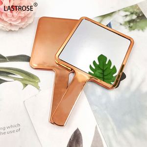 <b>Square</b> Handheld Makeup <b>Mirror</b> Metallic Gold <b>Mirrors</b> Rose Gold <b>Mirrors</b> Makeup Vanity <b>Mirror</b> with Handle Hand <b>Mirror</b> for Women - Product Image 6