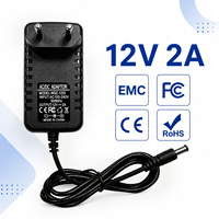 Alimentation à découpage OEM personnalisée 12V 2A 2000mA 24W, adaptateur AC/DC avec prises multiples US EU UK AU pour routeur et moniteur