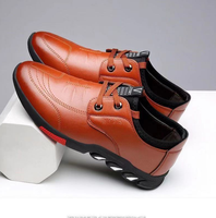 Chaussures à lacets pour hommes, chaussures en cuir décontractées