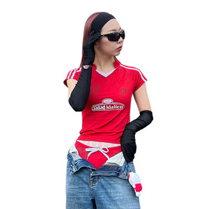 Celana pendek sepak bola pinggang tinggi Slim-Fit wanita set angkat pinggul musim panas untuk dewasa - Product Image 2