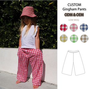 <span class=keywords><strong>Pantalon</strong></span> à carreaux gingham pour enfants en bas âge, garçons et filles, été, Australie, doux, 100% coton, <span class=keywords><strong>pantalon</strong></span> large, tenue pour bébé - Product Image 1