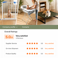 Barrière de sécurité moderne et durable en fer pour bébé, clôture de protection pour enfants et animaux domestiques, à fixation par pression, certifiée EN71, fournisseur