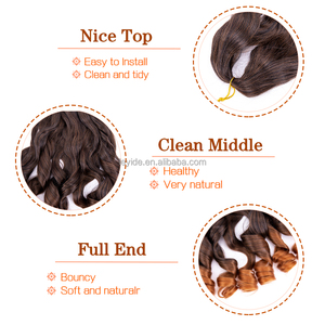 En Gros Cheveux Bouclés en Spirale pour Femmes Africaines, Tresses Bouclées à la Française, Extensions de Cheveux Synthétiques Ondulés et Souples pour Tressage - Product Image 3