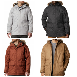 Parka coupe-vent personnalisée pour hommes Veste parka d'extérieur à capuche marron de taille plus imperméable longue pour réchauffer l'hiver Veste parka d'extérieur pour hommes - Product Image 2
