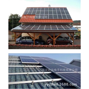 Système d'énergie solaire 30 kW monocristallin en silicium pour montage sur toit, usage domestique avec contrôleur MPPT - Product Image 3