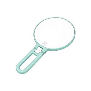 Miroir de maquillage portable compact de bureau, miroir de poche à double face avec grossissement - Product Image 1