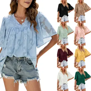 Camisas de popelina ajustadas informales para mujer, Blusa de manga larga para oficina, Tops Chic de Color caramelo simple, nuevas