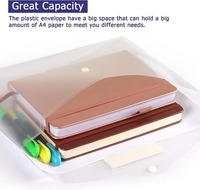 Pochettes à Bouton-Pression Blanches Translucides Durables pour Documents A4, Idéales pour Bureau, Étudiants et Écoles