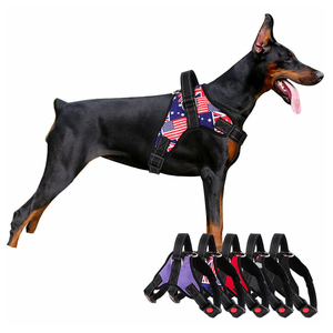 Di lusso Cross-Border stile gilet pettorina posteriore imbracatura per cani di grossa razza Labrador cane guinzaglio corda di trazione universale Pet pelliccia - Product Image 5