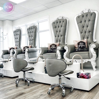 Salon de beauté renard argenté japon hydro masseuse massage des pieds manucure pédicure chaises pour spa de luxe