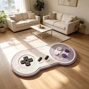 Alfombra Personalizada con Diseño de Control de Videojuegos, Alfombra de Felpa Gruesa con Forma Irregular, Alfombra de Área con Diseño de Dibujos Animados - Product Image 6