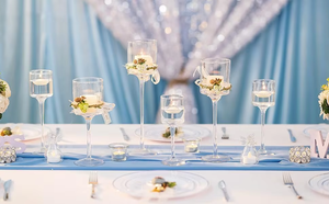 Bougeoir cylindrique en <span class=keywords><strong>verre</strong></span> Bougeoir en <span class=keywords><strong>verre</strong></span> de table Bougeoir en <span class=keywords><strong>verre</strong></span> transparent <span class=keywords><strong>pour</strong></span> bougies Décoration de mariage - Product Image 4