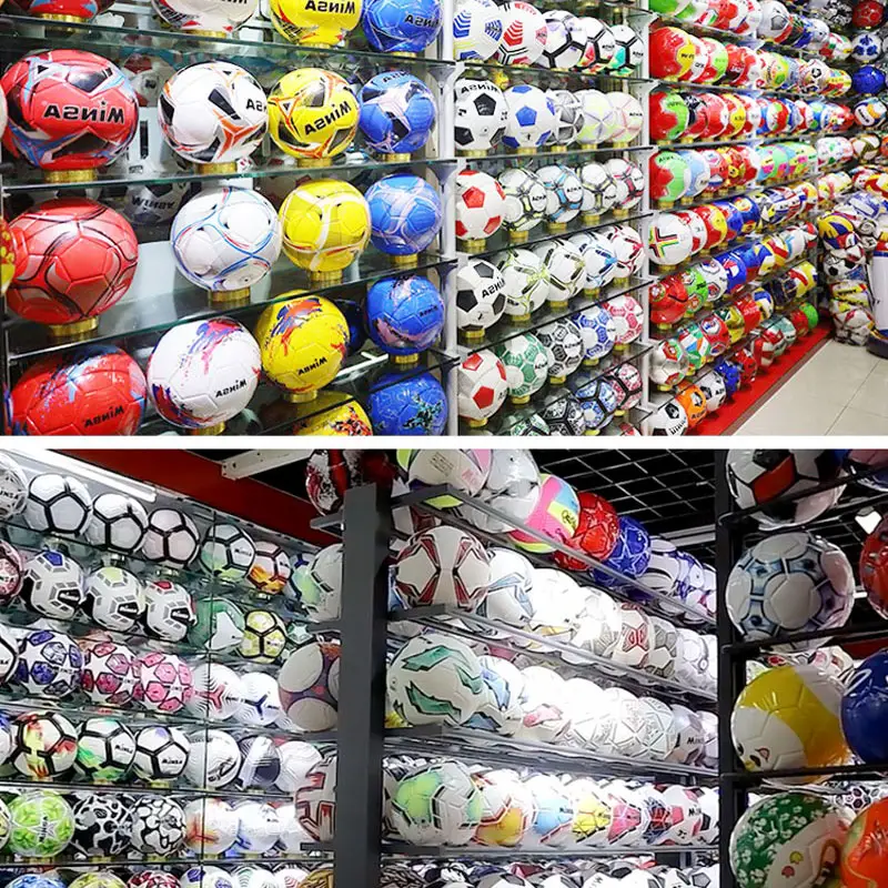 Balón de fútbol de cuero sintético alemán con logotipo, balones de fútbol de nailon enrollados, tamaño 4, originales