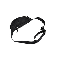 Sac banane en cuir véritable anti-RFID avec logo personnalisé, pochette à bandoulière zippée unisexe portable pour voyage et activités de plein air